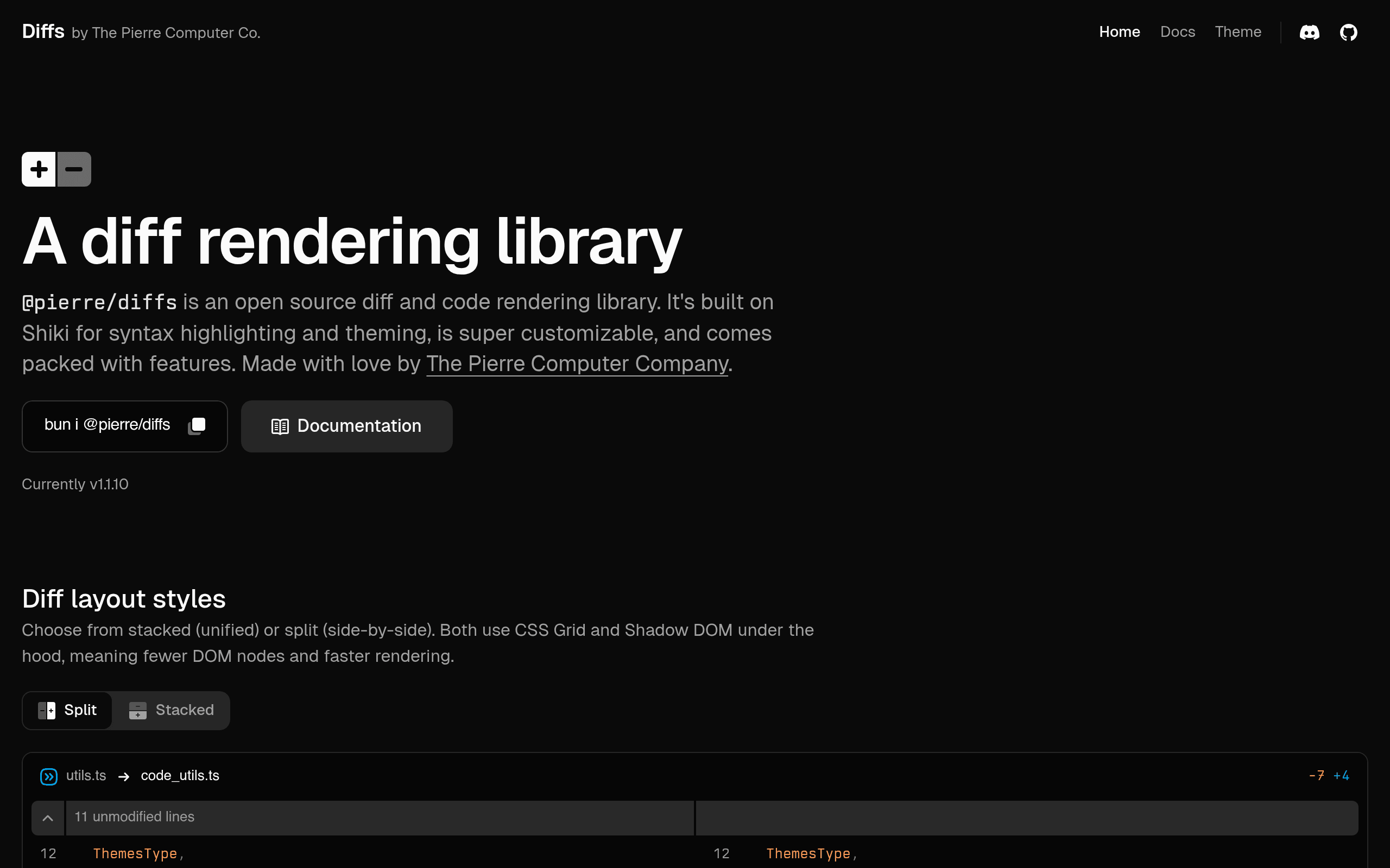 diffs screenshot
